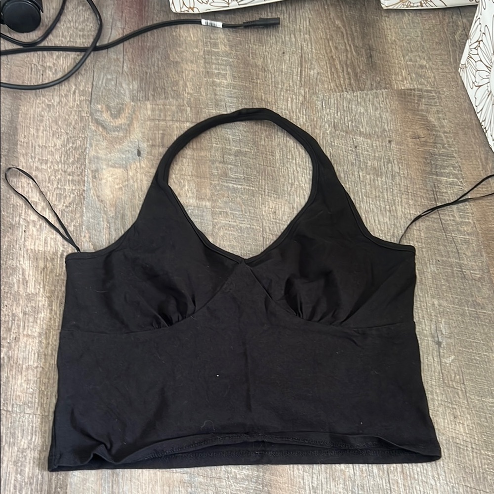 Black Halter Top